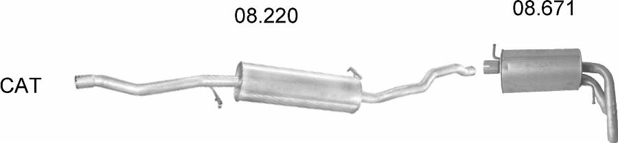 Edex 2333 - Система випуску ОГ autocars.com.ua