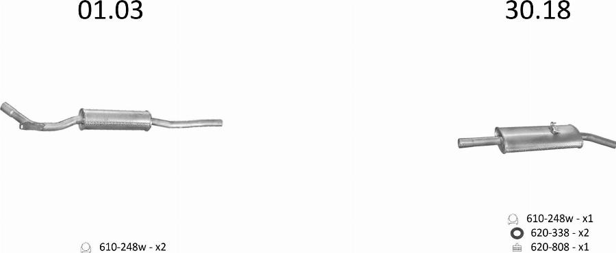 Edex 24.35 - Глушник вихлопних газів кінцевий autocars.com.ua