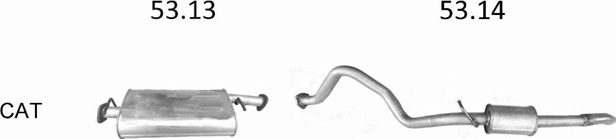 Edex 24.54 - Труба вихлопного газу autocars.com.ua