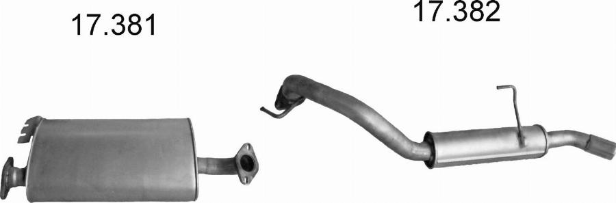 Edex 24.55 - Глушник вихлопних газів кінцевий autocars.com.ua