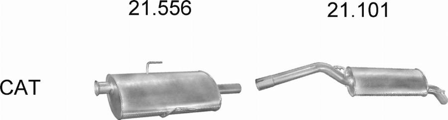 Edex 24.59 - Труба вихлопного газу autocars.com.ua