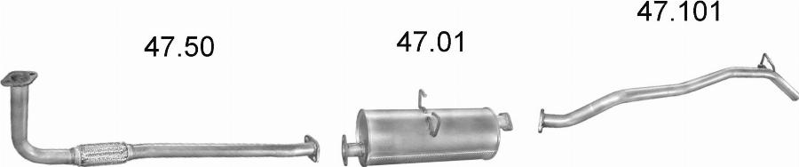 Edex 2470 - Система випуску ОГ autocars.com.ua