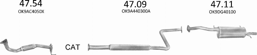 Edex 2472 - Система випуску ОГ autocars.com.ua