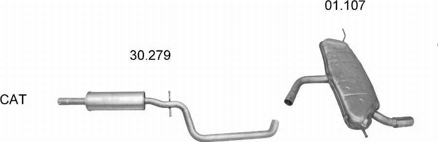 Edex 2613 - Система випуску ОГ autocars.com.ua