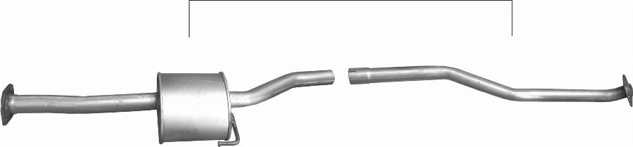 Edex 26.373 - Середній глушник вихлопних газів autocars.com.ua