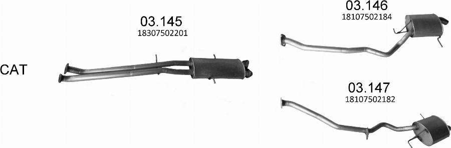 Edex 2644 - Система випуску ОГ autocars.com.ua