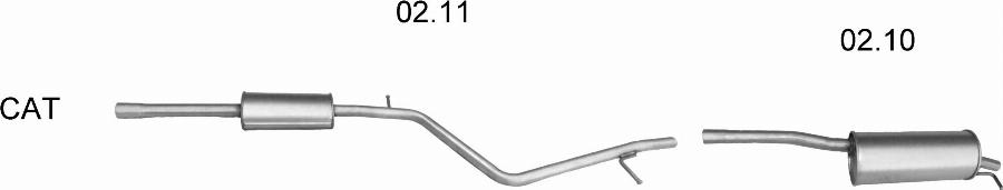 Edex 2667 - Система випуску ОГ autocars.com.ua