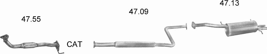 Edex 2691 - Система випуску ОГ autocars.com.ua
