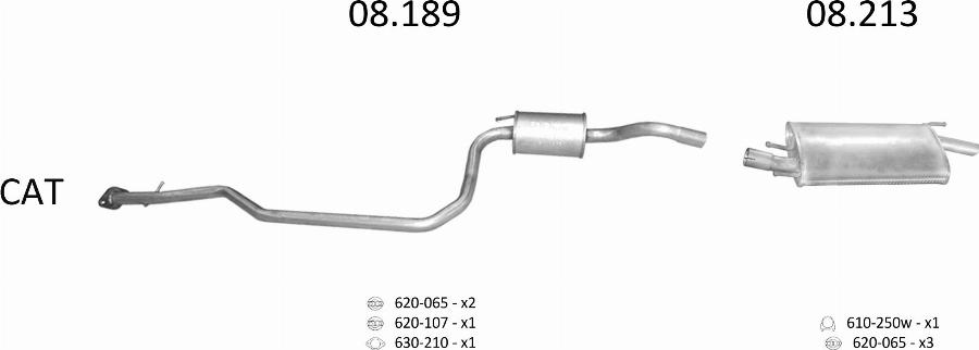 Edex 274 - Система випуску ОГ autocars.com.ua