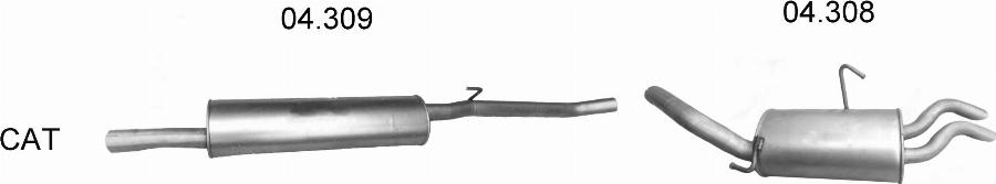 Edex 2771 - Система випуску ОГ autocars.com.ua