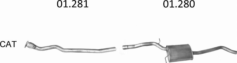 Edex 2807 - Система випуску ОГ autocars.com.ua