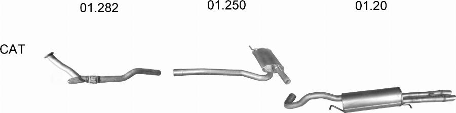 Edex 2808 - Система випуску ОГ autocars.com.ua