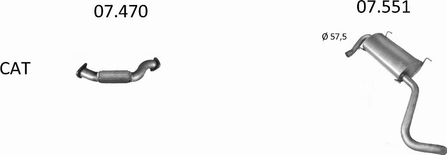 Edex 2891 - Система випуску ОГ autocars.com.ua