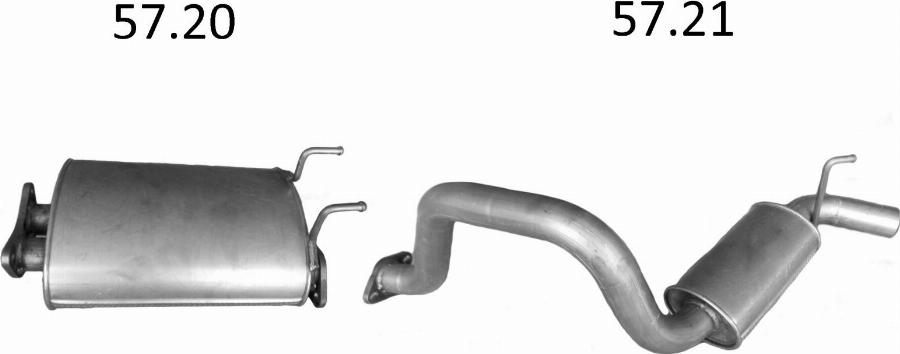 Edex 2893 - Система випуску ОГ autocars.com.ua