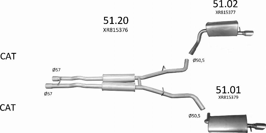 Edex 2900 - Система випуску ОГ autocars.com.ua