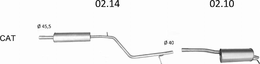 Edex 2919 - Система випуску ОГ autocars.com.ua