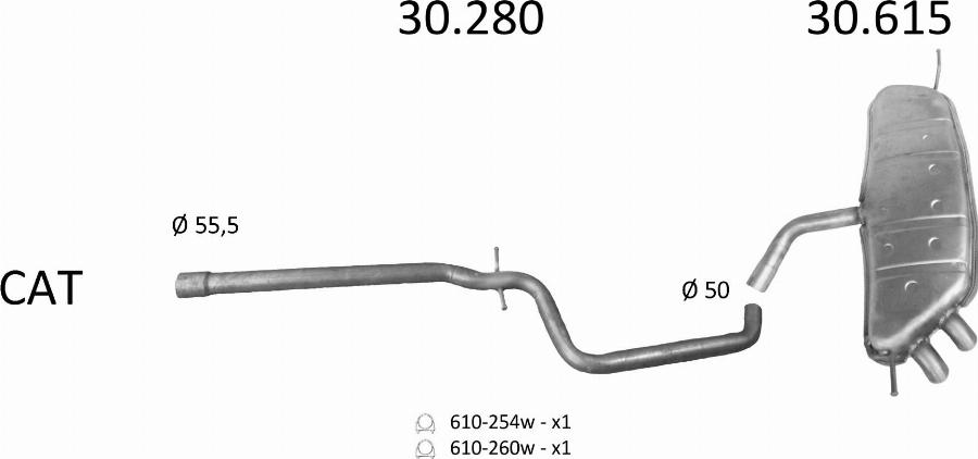 Edex 2920 - Система випуску ОГ autocars.com.ua