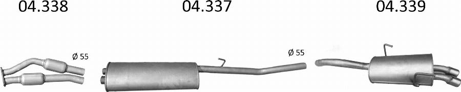 Edex 2921 - Система випуску ОГ autocars.com.ua