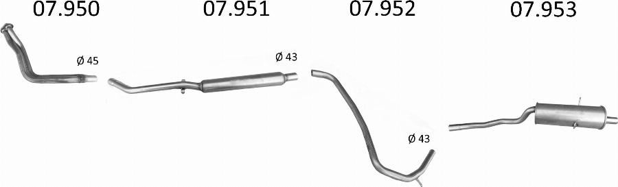 Edex 2946 - Система випуску ОГ autocars.com.ua