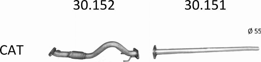 Edex 2993 - Система випуску ОГ autocars.com.ua
