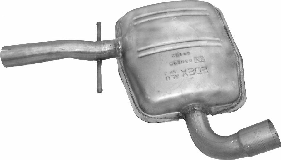 Edex 30.132 - Середній глушник вихлопних газів autocars.com.ua