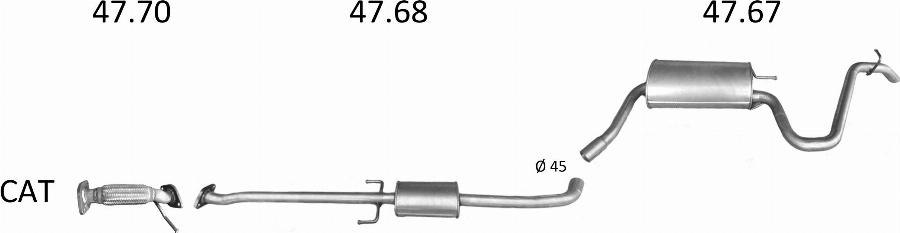 Edex 30.18 - Глушник вихлопних газів кінцевий autocars.com.ua