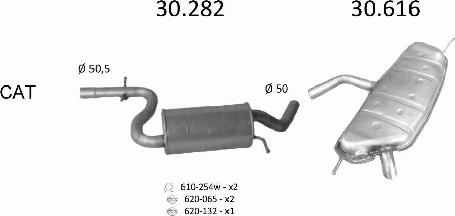 Edex 3023 - Система випуску ОГ autocars.com.ua