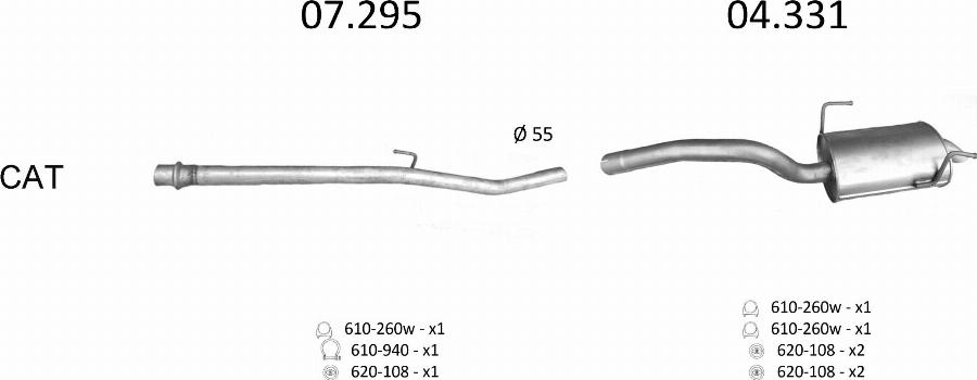 Edex 30.37 - Глушник вихлопних газів кінцевий autocars.com.ua