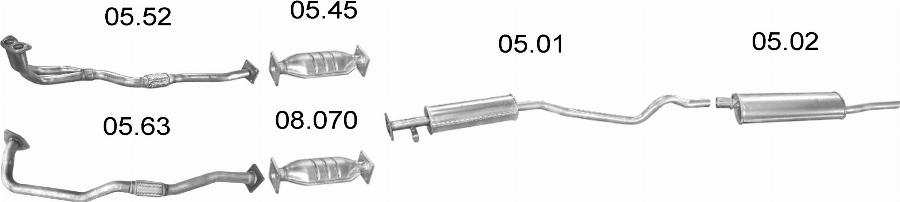 Edex 303 - Система випуску ОГ autocars.com.ua