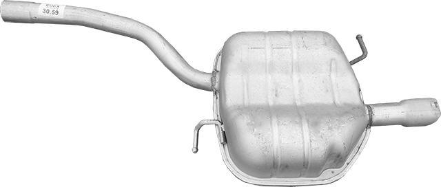 Edex 30.59 - Глушник вихлопних газів кінцевий autocars.com.ua