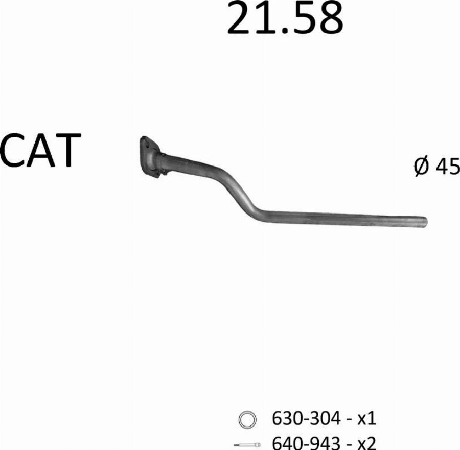 Edex 3061 - Система випуску ОГ autocars.com.ua