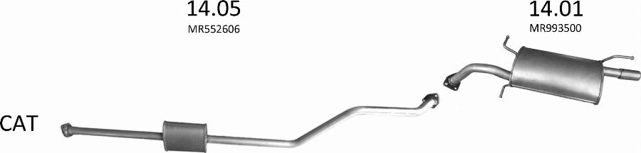 Edex 3069 - Система випуску ОГ autocars.com.ua