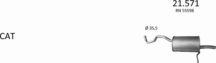 Edex 3077 - Система випуску ОГ autocars.com.ua