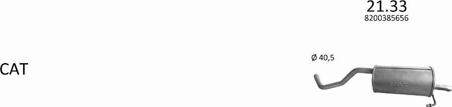 Edex 3094 - Система випуску ОГ autocars.com.ua