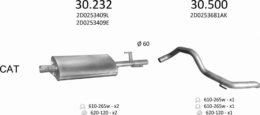 Edex 3109 - Система випуску ОГ autocars.com.ua