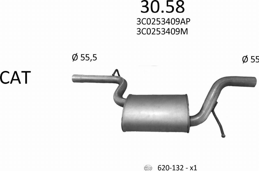 Edex 3117 - Система випуску ОГ autocars.com.ua