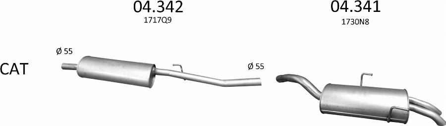 Edex 3191 - Система випуску ОГ autocars.com.ua
