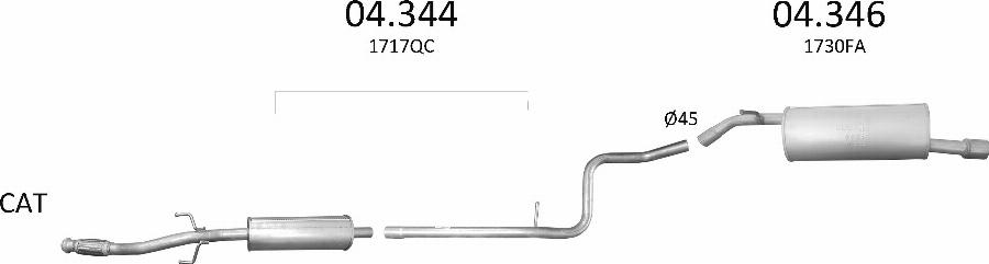 Edex 3237 - Система випуску ОГ autocars.com.ua