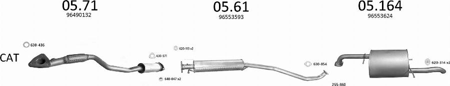Edex 3324 - Система випуску ОГ autocars.com.ua