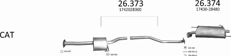 Edex 3457 - Система випуску ОГ autocars.com.ua