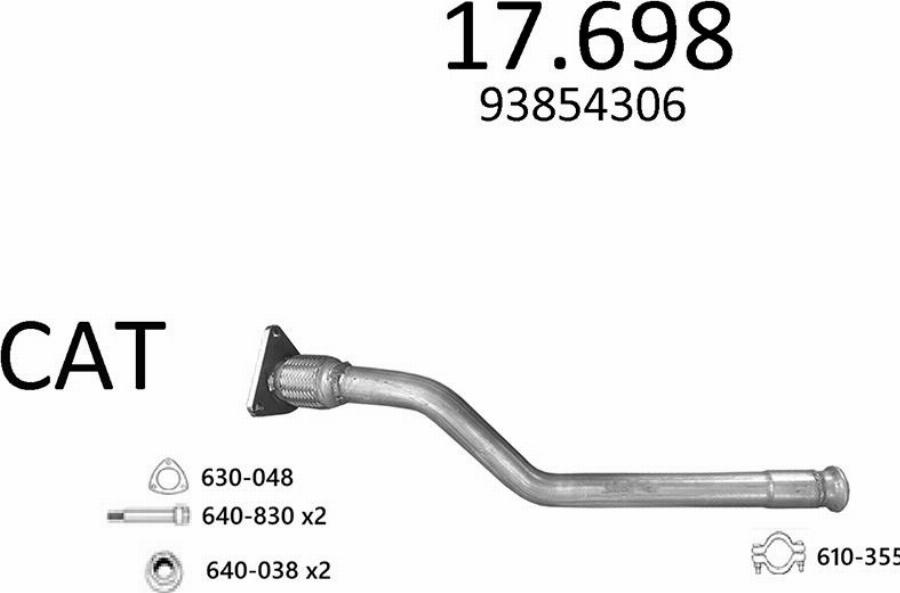 Edex 3464 - Система випуску ОГ autocars.com.ua