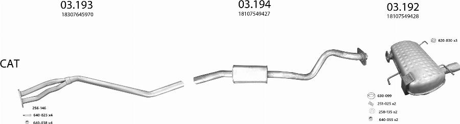 Edex 3499 - Система випуску ОГ autocars.com.ua