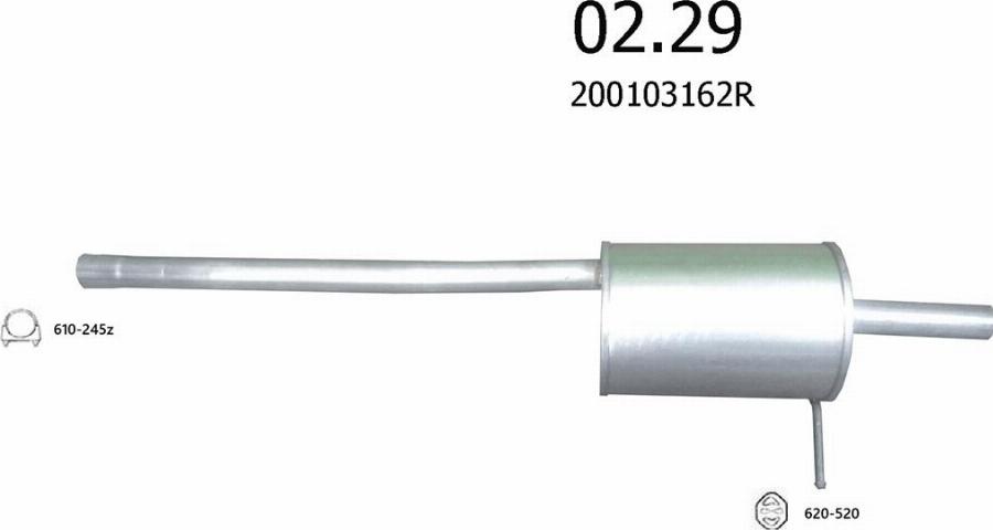 Edex 3519 - Система випуску ОГ autocars.com.ua