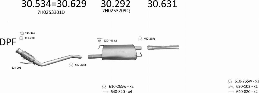 Edex 3522 - Система випуску ОГ autocars.com.ua