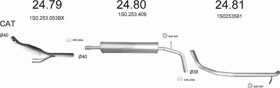 Edex 3530 - Система випуску ОГ autocars.com.ua