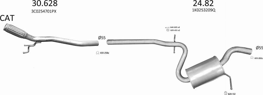 Edex 3535 - Система випуску ОГ autocars.com.ua