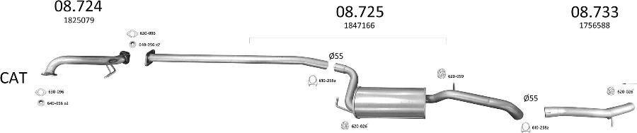 Edex 3551 - Система випуску ОГ autocars.com.ua