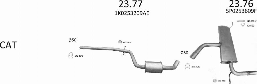 Edex 3565 - Система випуску ОГ autocars.com.ua