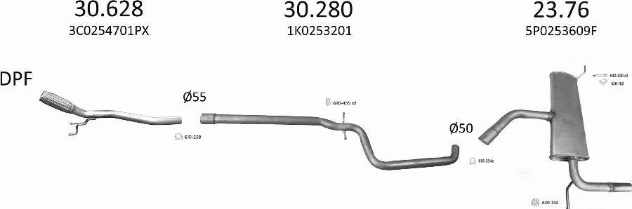 Edex 3566 - Система випуску ОГ autocars.com.ua