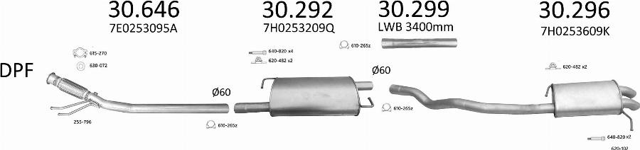 Edex 3593 - Система випуску ОГ autocars.com.ua